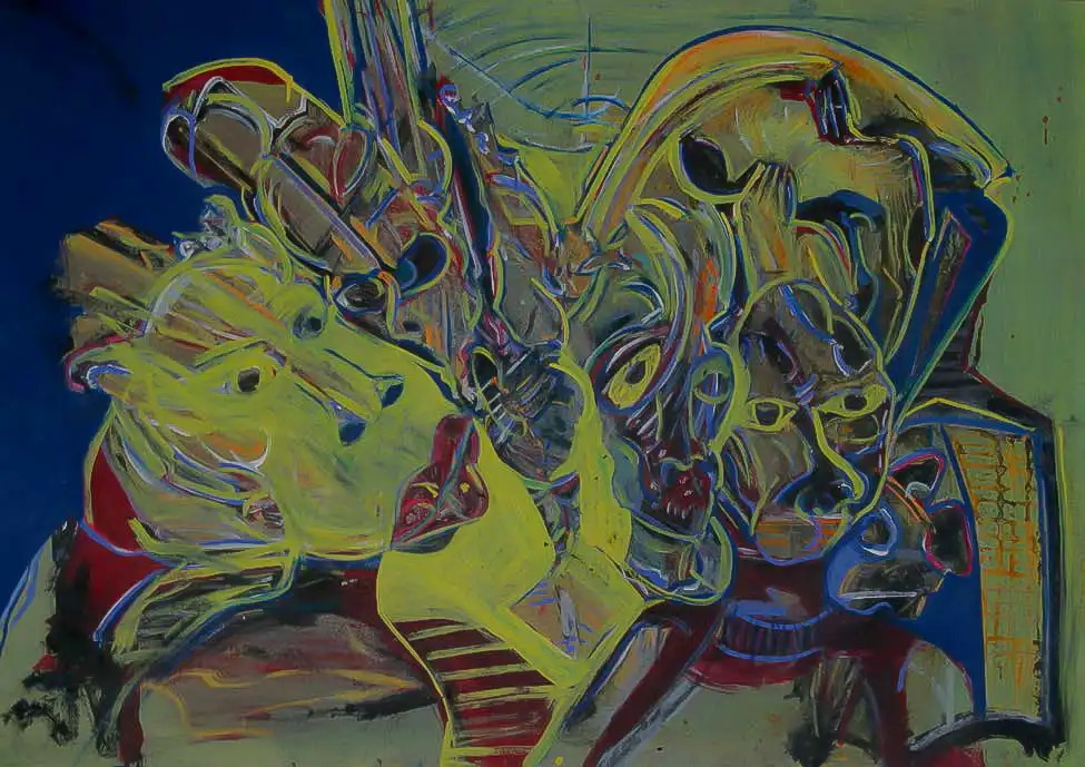 art of art, Untitled, 2002, Oil on Cardboard, Raoul Da Silva, The Wheatbaker, Lagos, Art Artist, Hotel