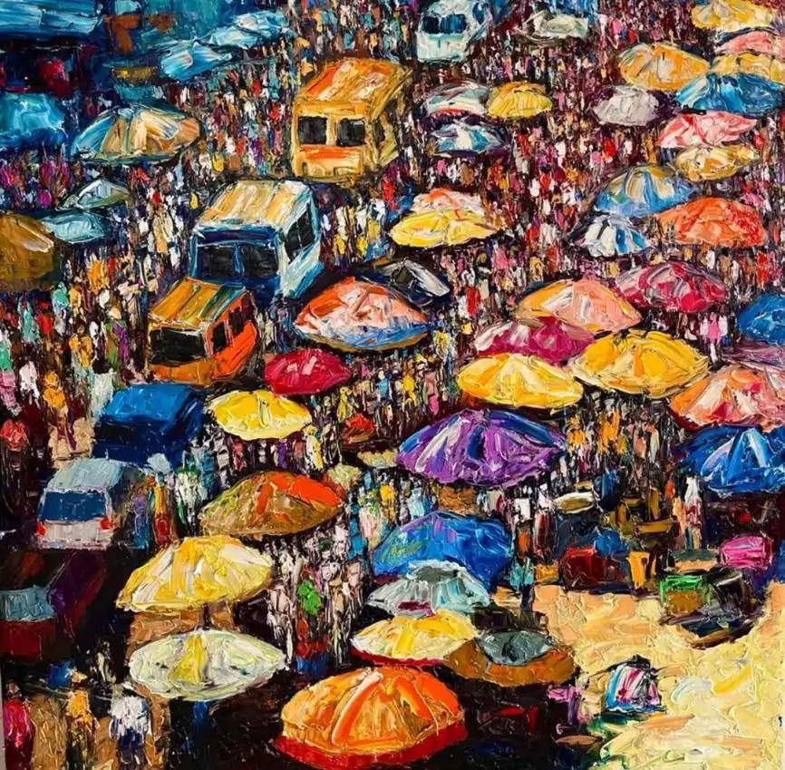 The Wheatbaker Art Collection; 3 Powerful Pieces Transforming African Creativity 3 Oluwaseun Okunola Eko series, art collection,The Wheatbaker, The Wheatbaker Hotel, Lagos